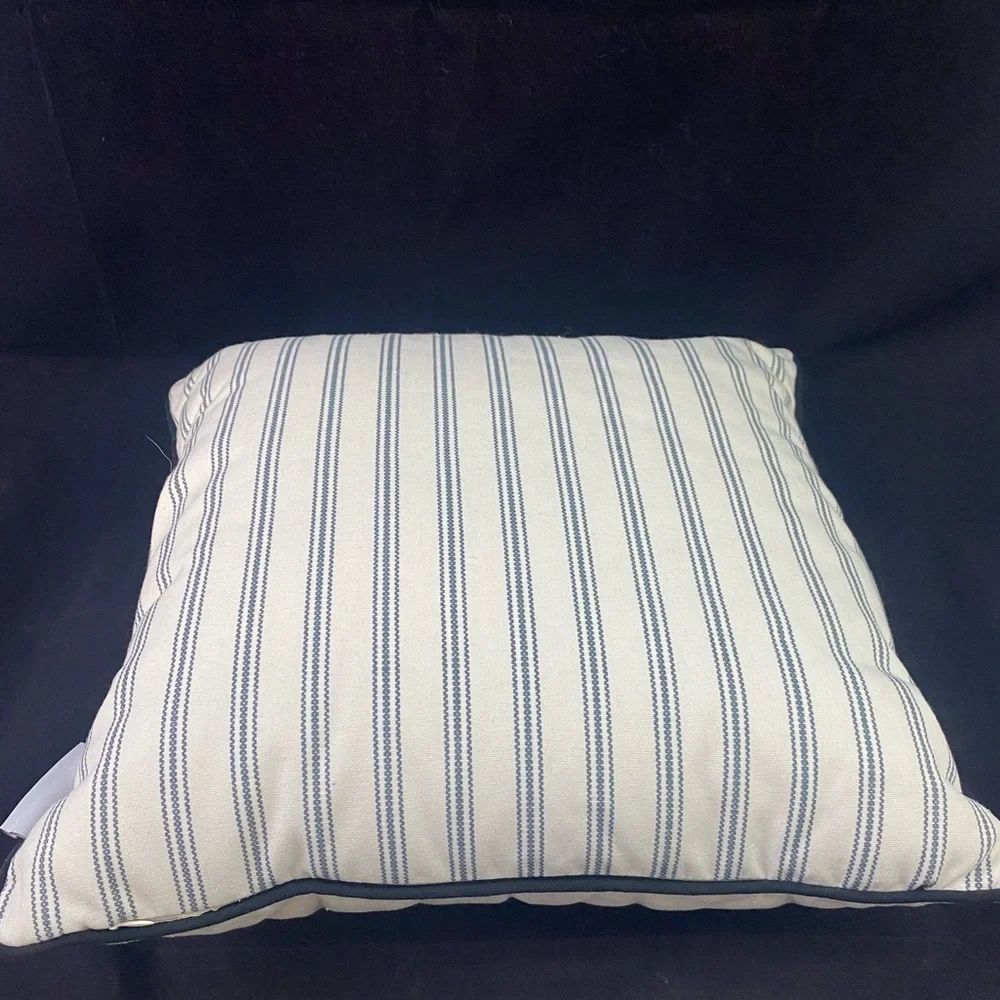 Tabitha Webb Bunny Rabbit Square Throw Pillow Spring Decor Gingham Striped A3